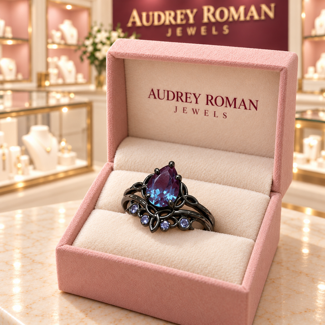 Alice Purple Layered Ring