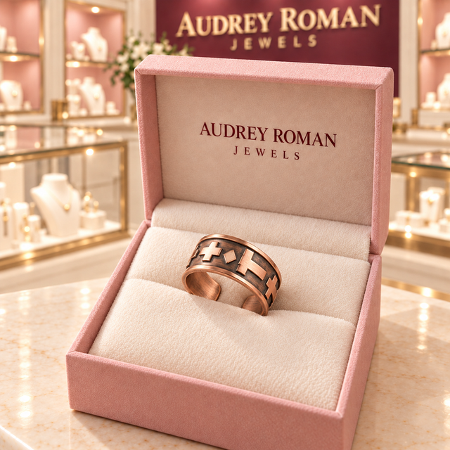 Celia Cross Ring | Copper-Tone