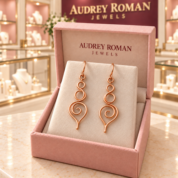 Eleanor Swirl Earrings | Copper-Tone