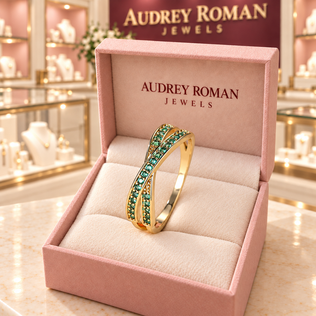 Sylvie Green Flow Ring