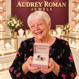 Lily Purple Heart Wrap Ring | Gold-Tone  presented by the Audrey owner.